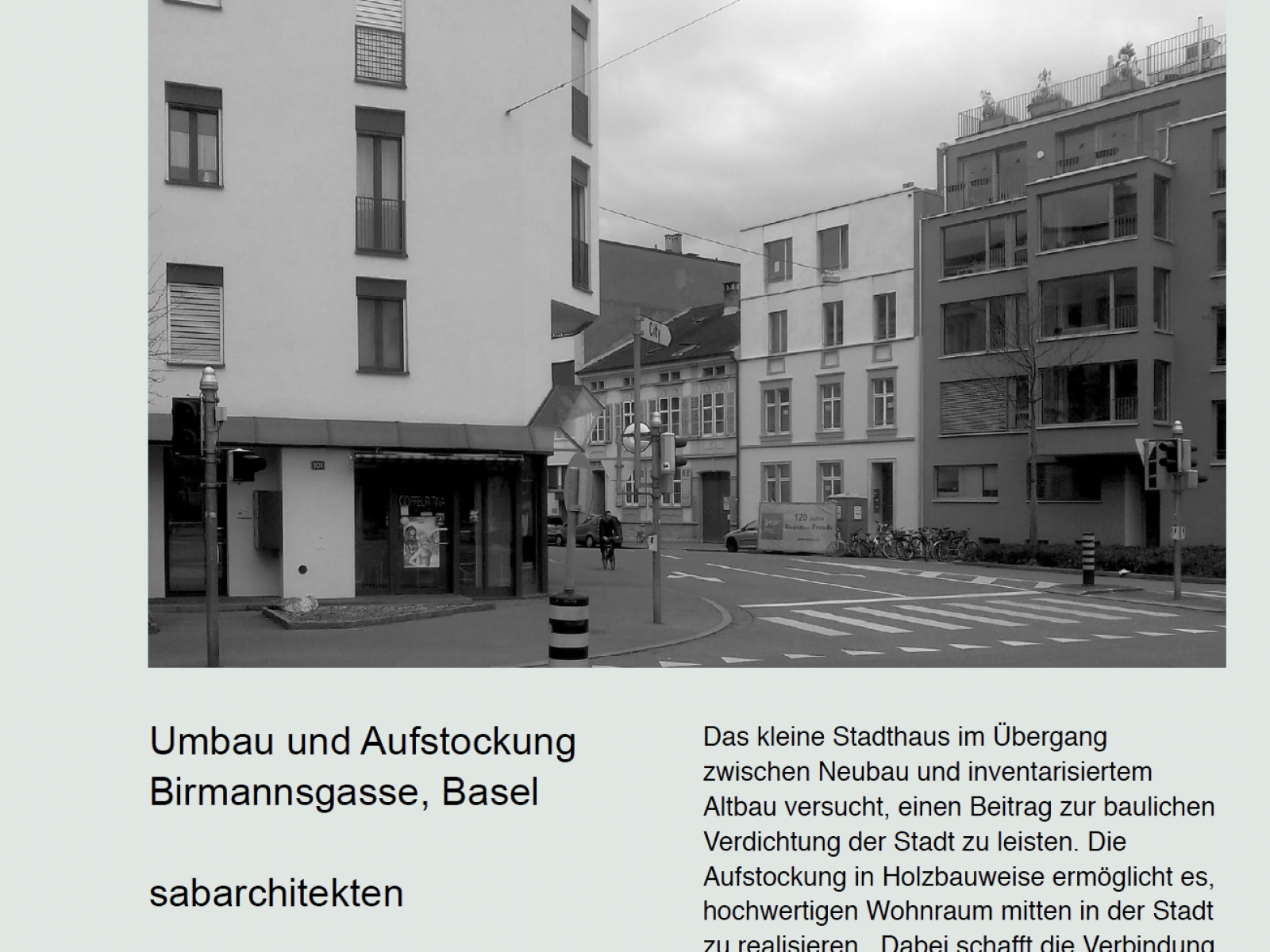 Aufstockung Birmannsgasse