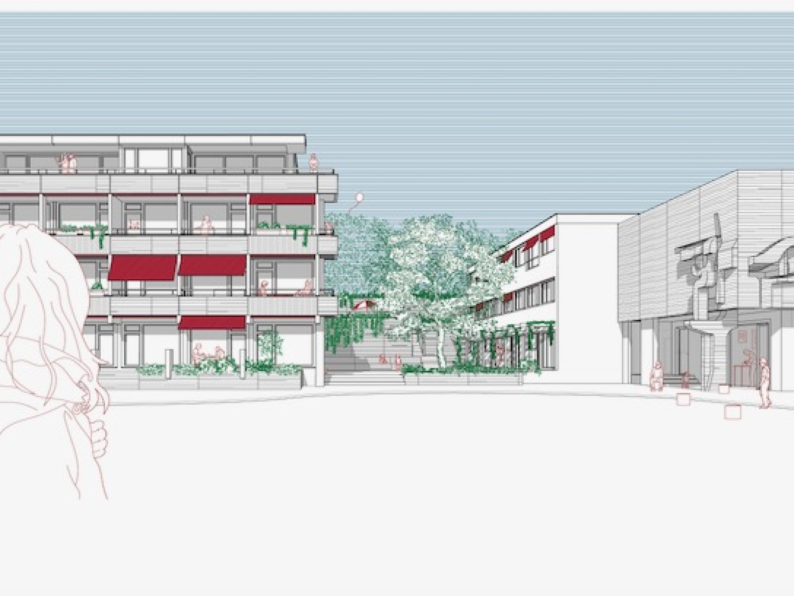 «Peter, Sue & Marc» 1. Rang Wohnen im Dominikushaus, Riehen