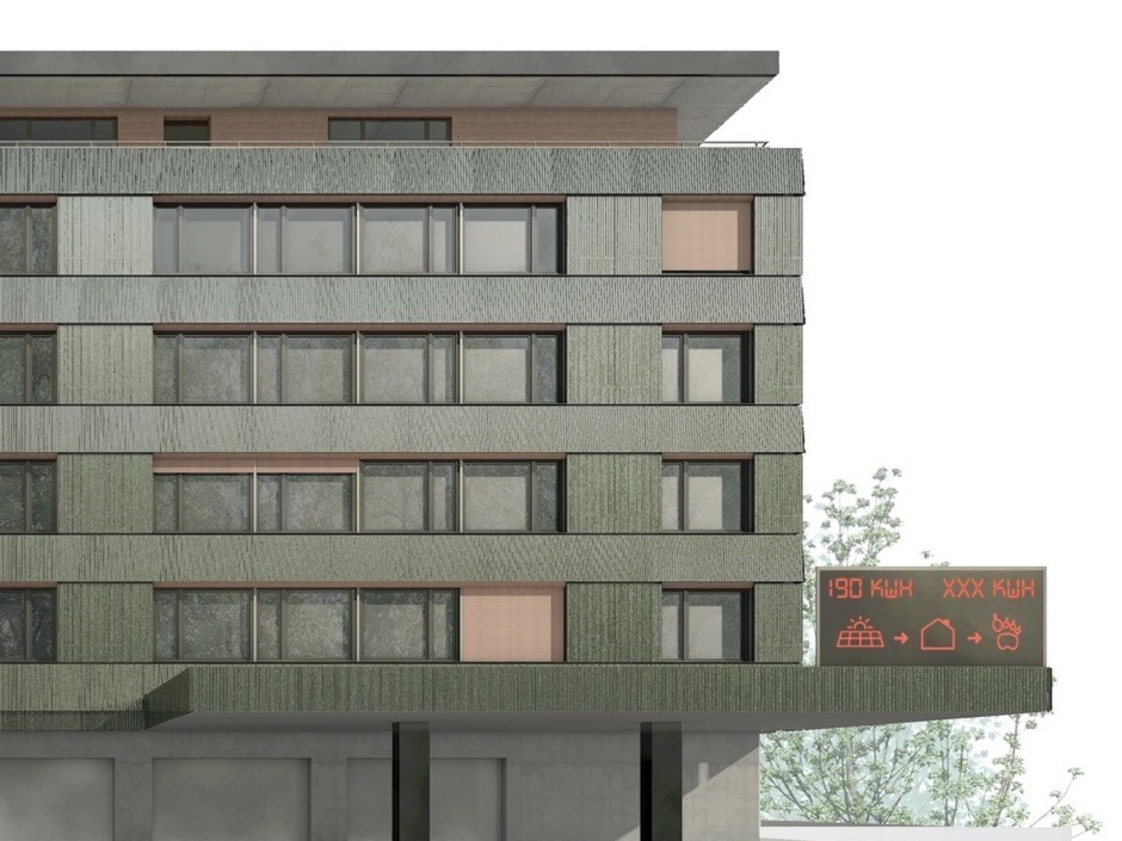 1. Preis; Photovoltaik an der Oberwilerstrasse, Basel