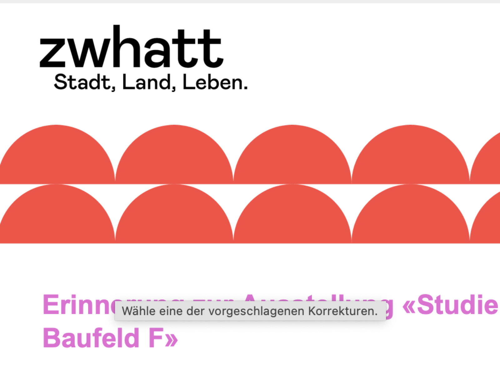 Zwatth Baufeld F Ausstellung Wettbewerb
